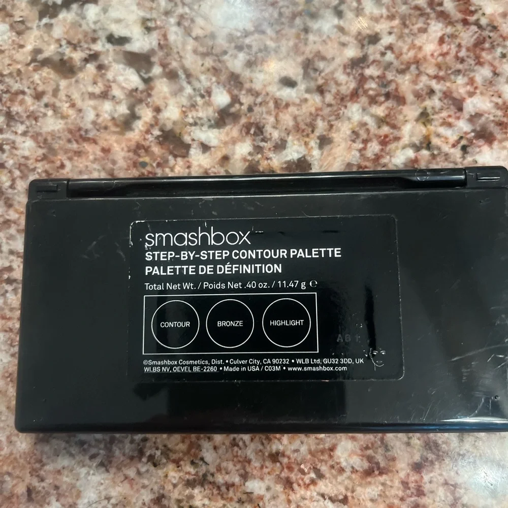 Smashbox step-by-step contour palette